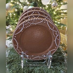 Hobby Lobby Christmas Holiday  Gingerbread Salad Plates set of 4